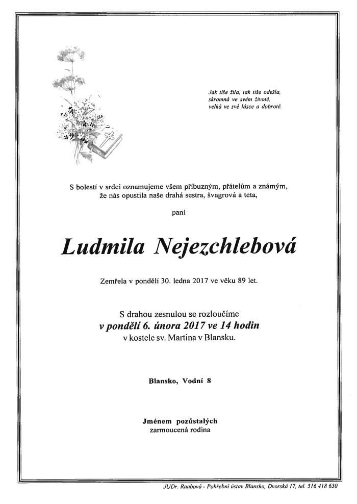 Ludmila Nejezchlebová