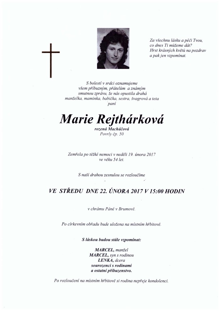 Marie Rejthárková