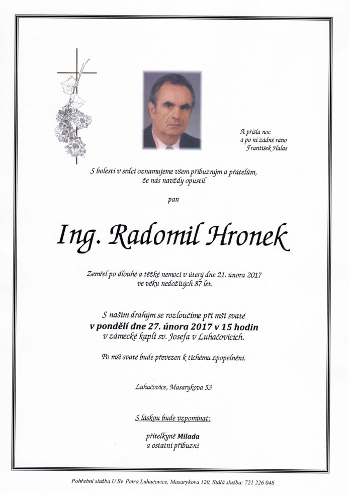Ing. Radomil Hronek