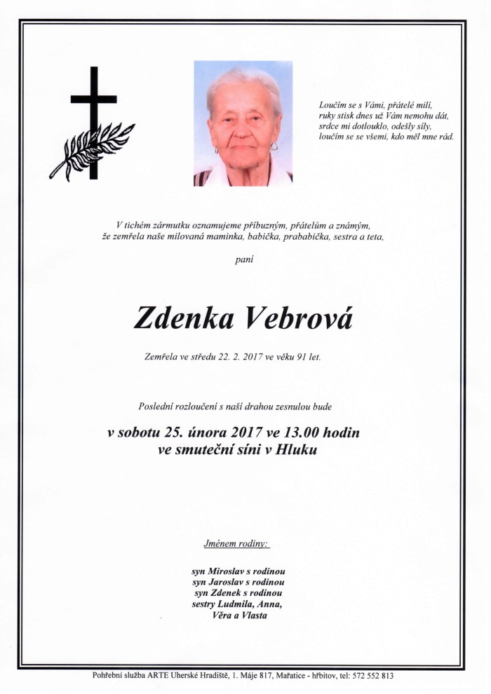Zdenka Vebrová