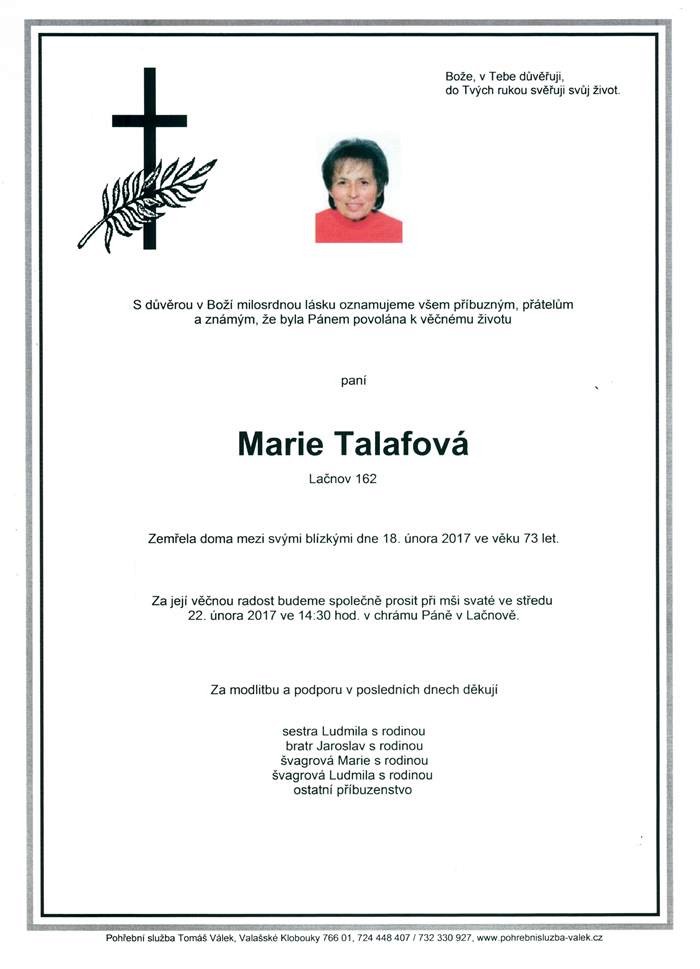 Marie Talafová