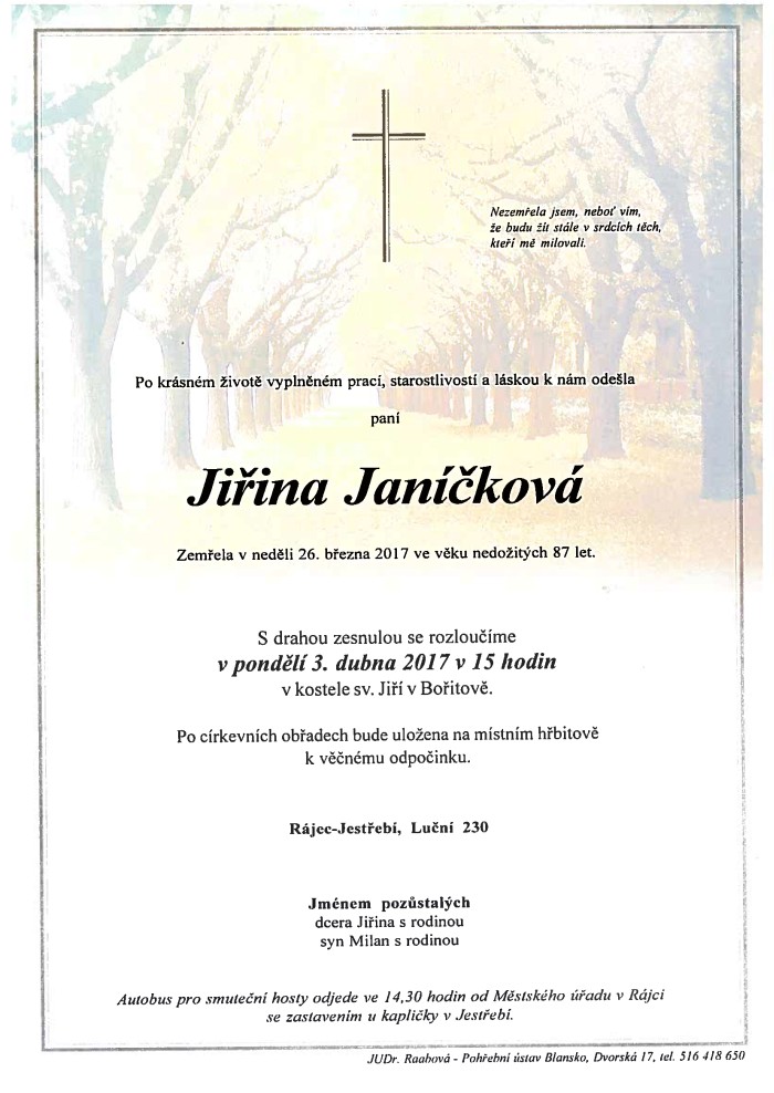 Jiřina Janíčková