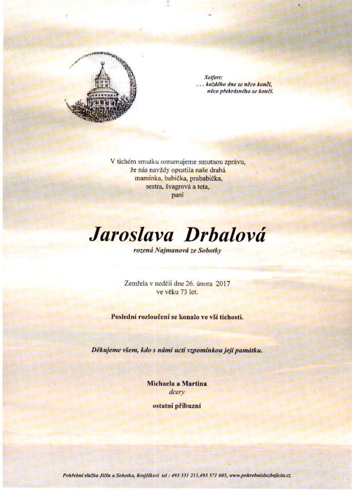 Jaroslava Drbalová