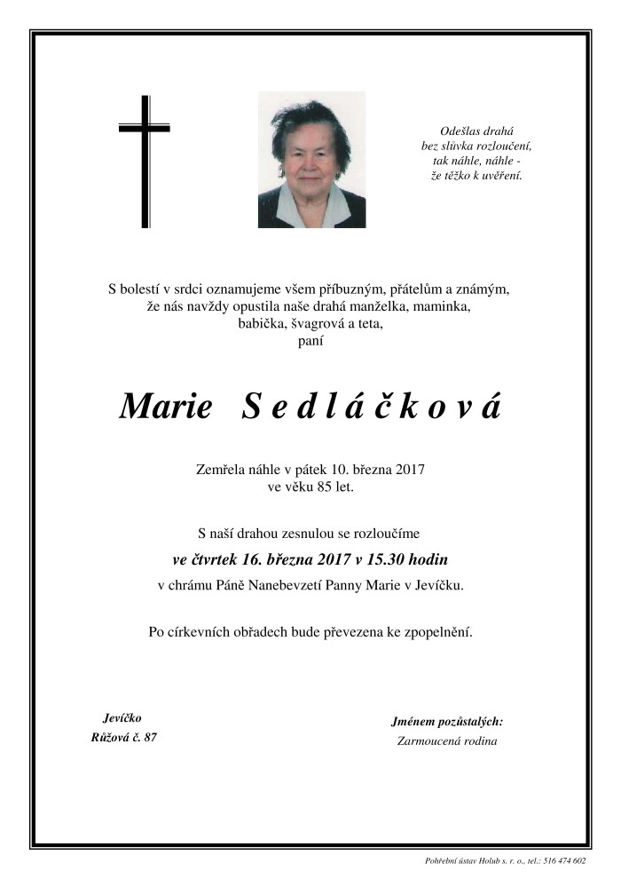 Marie Sedláčková