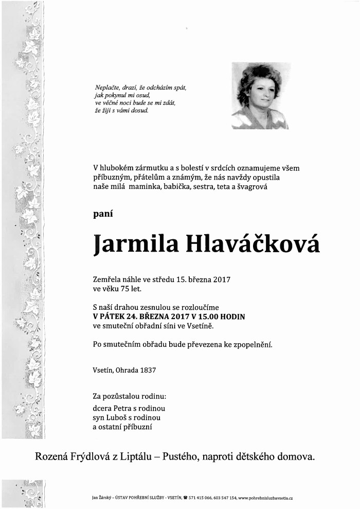 Jarmila Hlaváčková