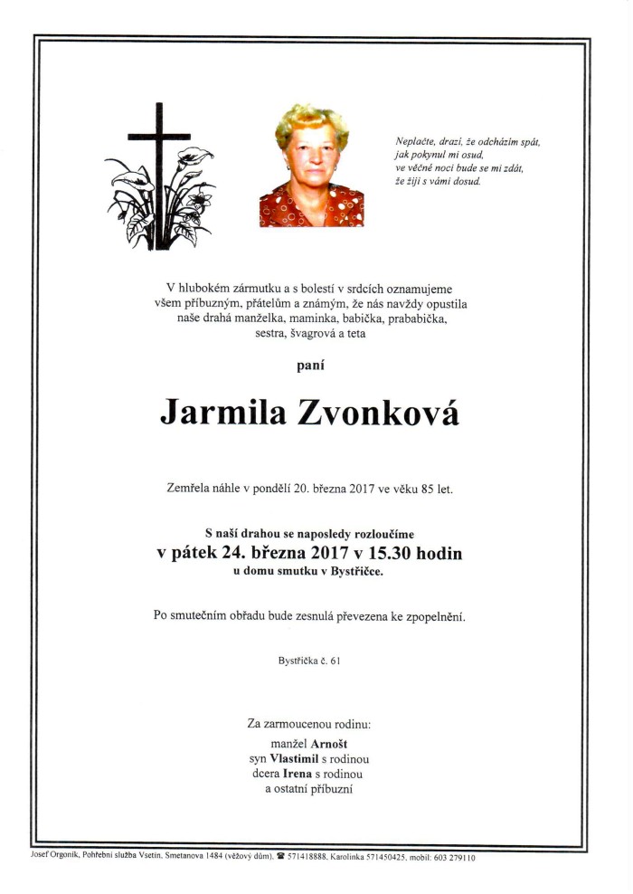 Jarmila Zvonková