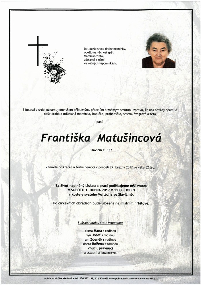 Františka Matušincová