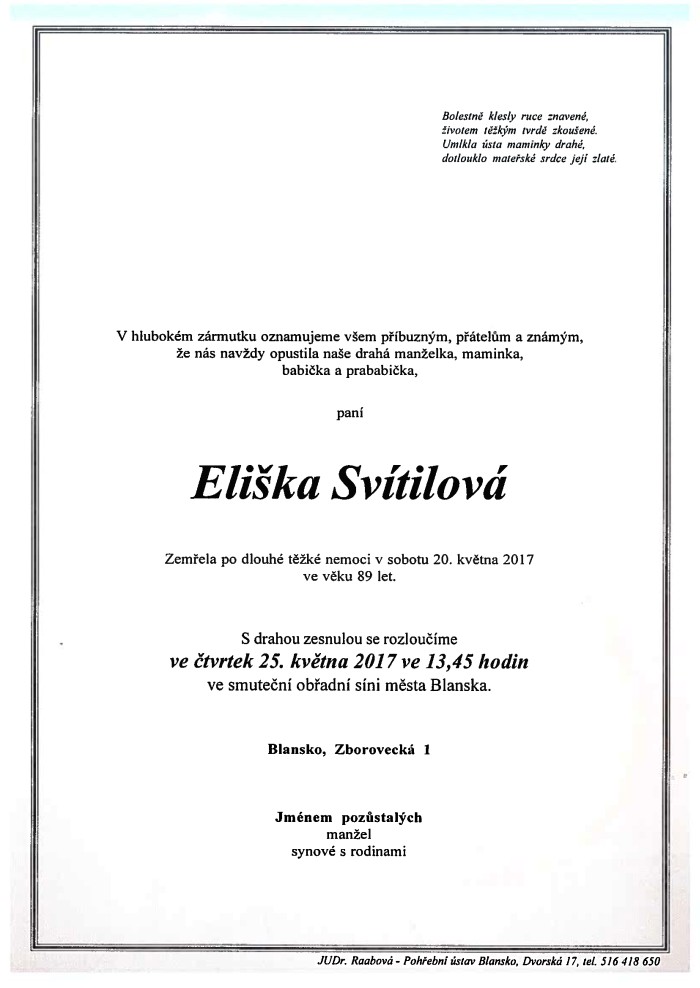 Eliška Svítilová