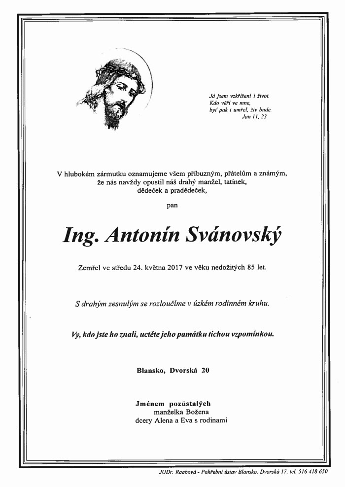 Ing. Antonín Svánovský