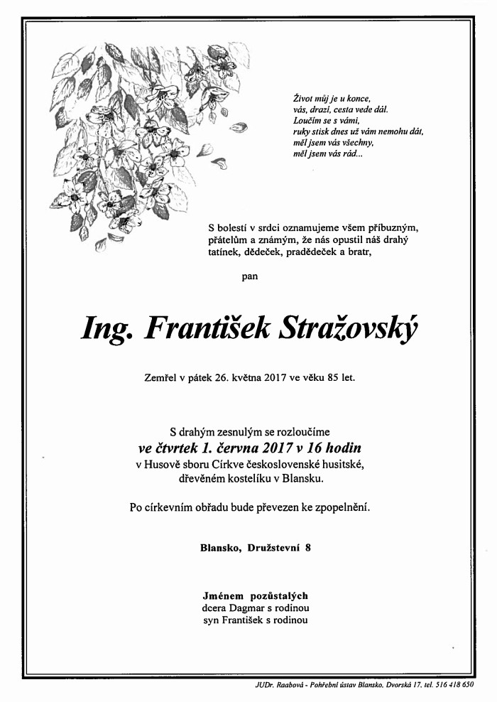 Ing. František Stražovský