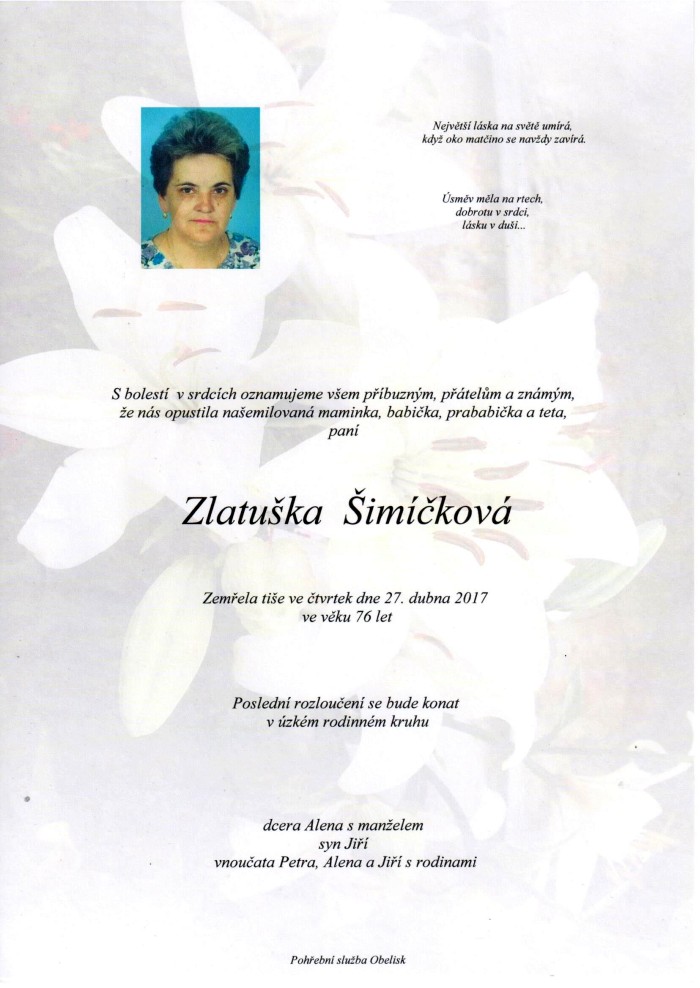 Zlatuška Šimíčková