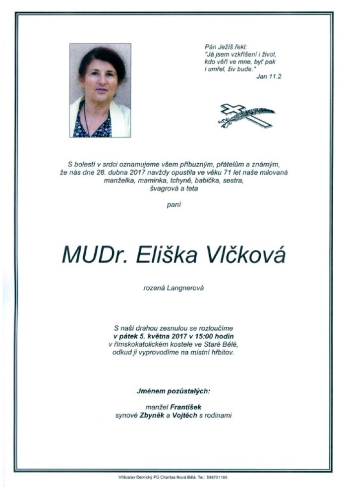 MUDr. Eliška Vlčková