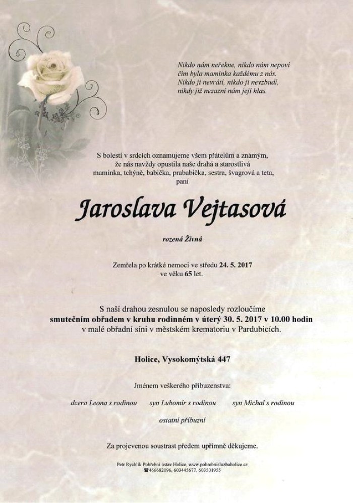 Jaroslava Vejtasová