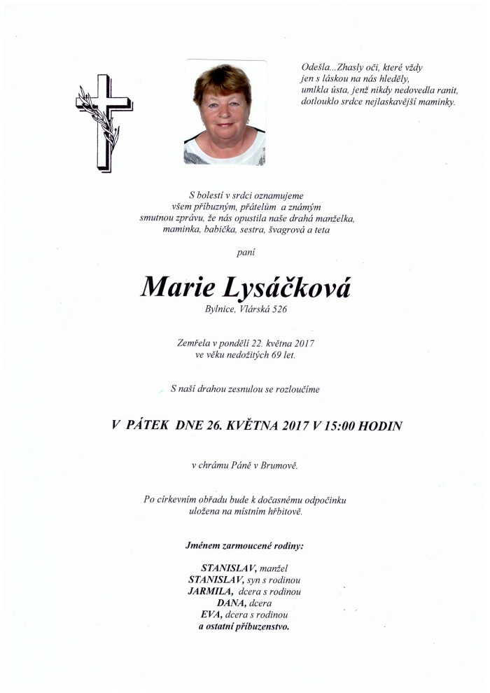 Marie Lysáčková