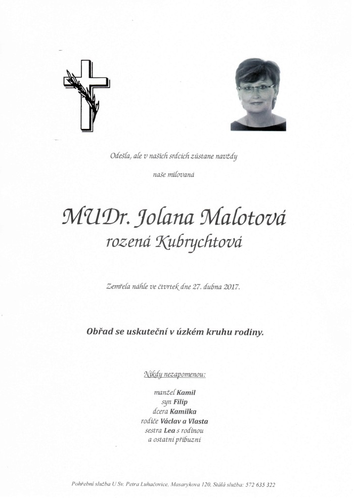 MUDr. Jolana Malotová