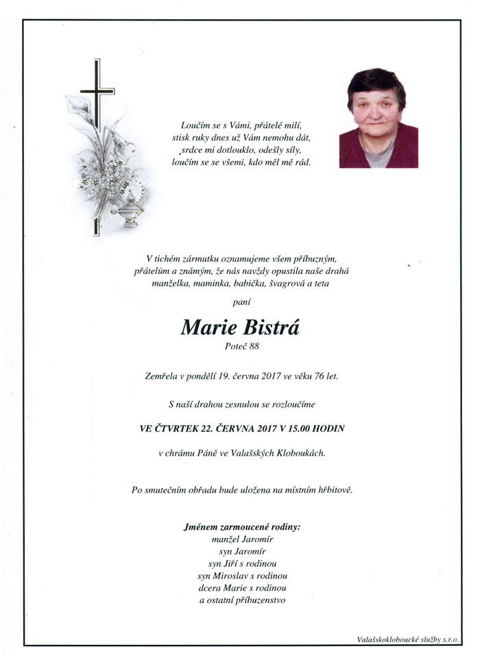 Marie Bistrá