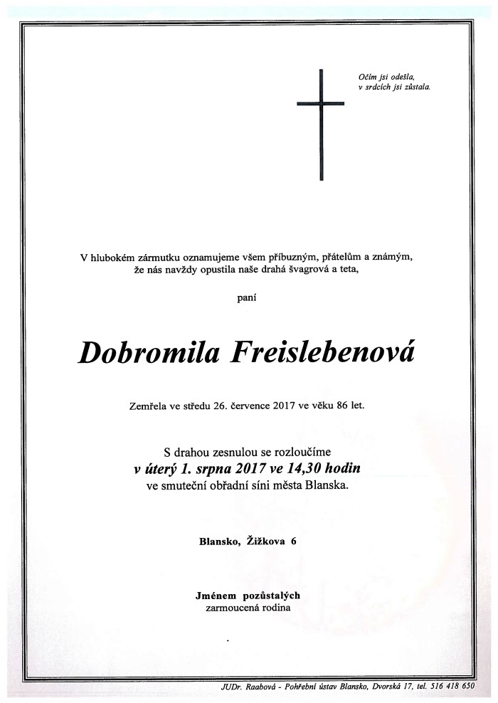 Dobromila Freislebenová