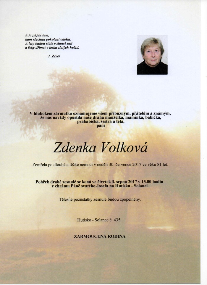 Zdenka Volková