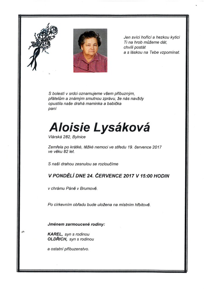 Aloisie Lysáková