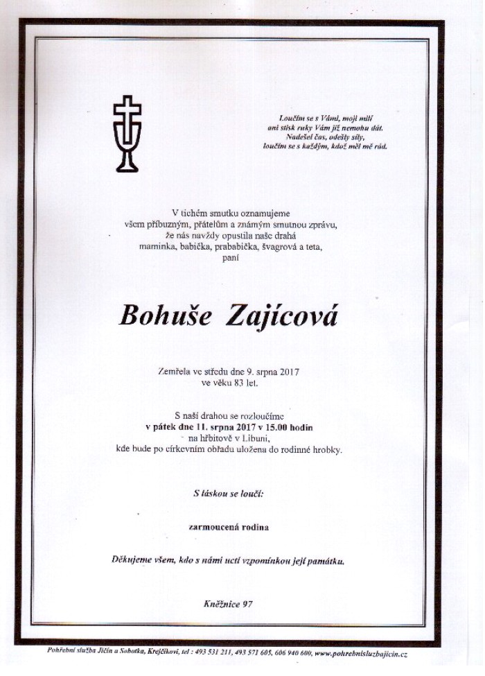 Bohuše Zajícová