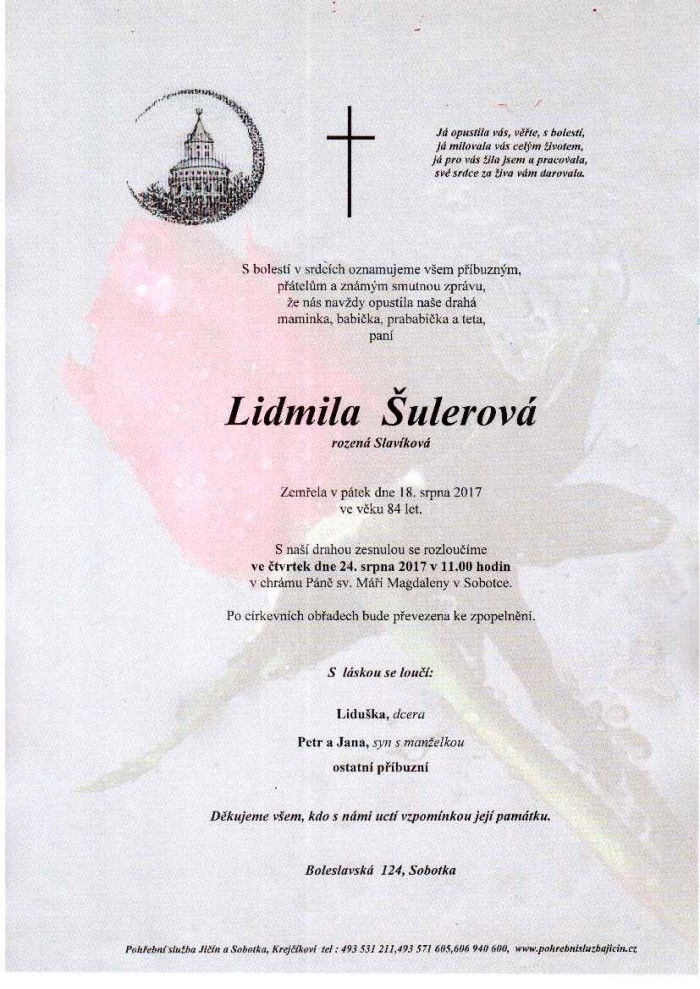 Lidmila Šulerová