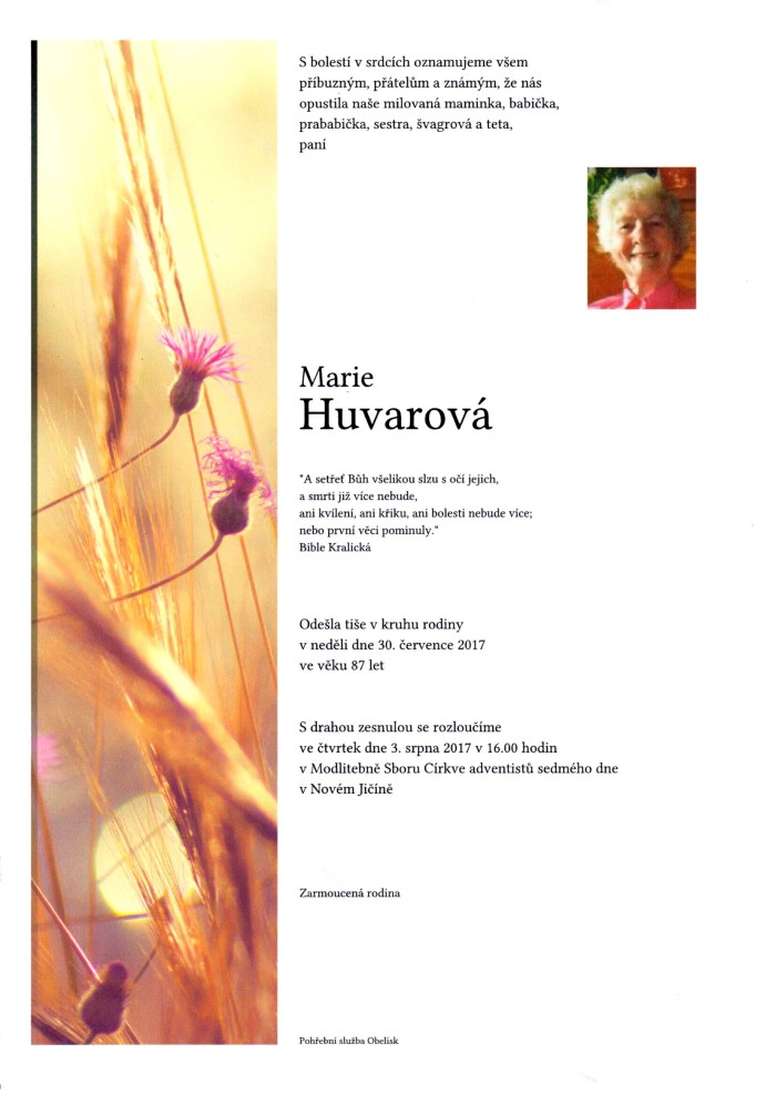 Marie Huvarová