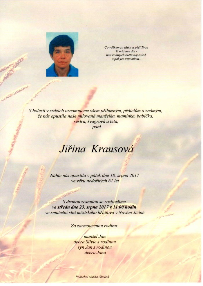 Jiřina Krausová