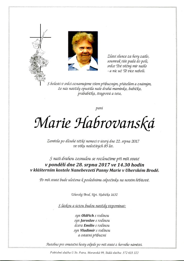 Marie Habrovanská