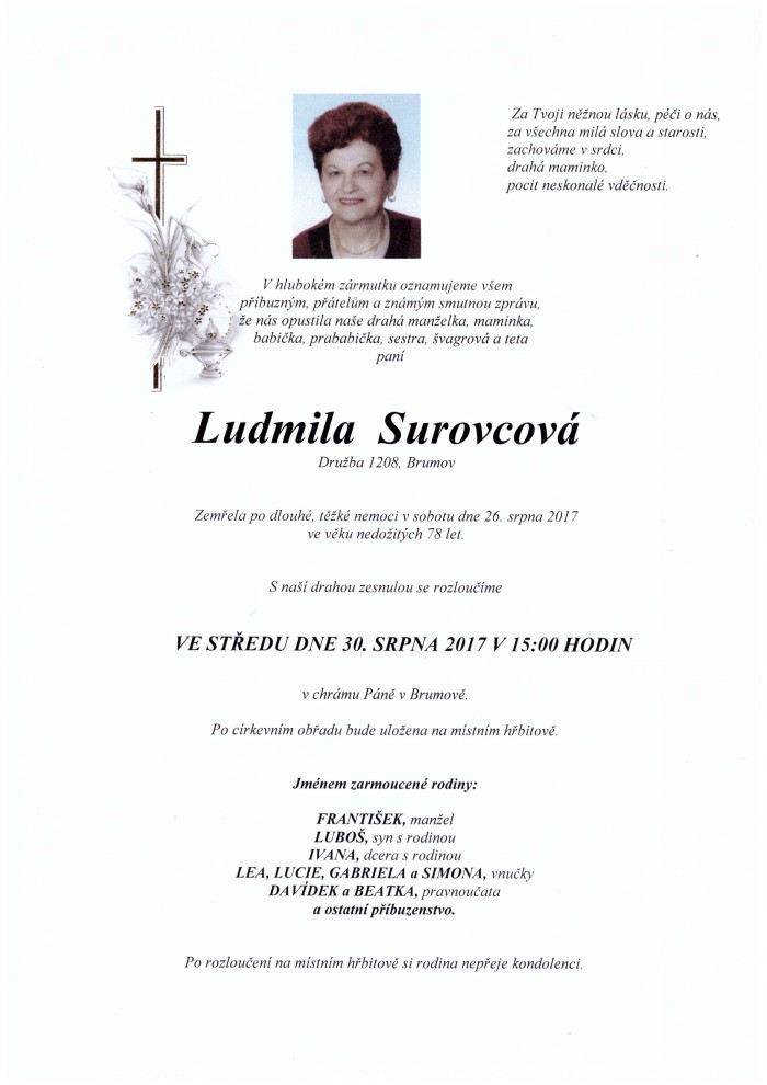 Ludmila Surovcová