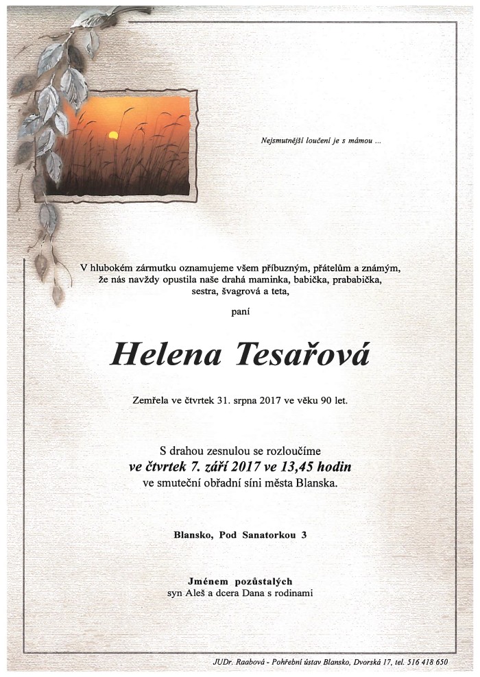 Helena Tesařová
