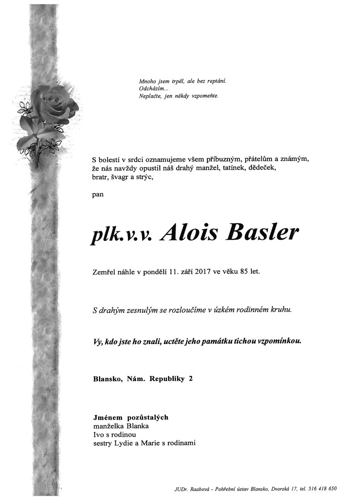 plk.v.v. Alois Basler