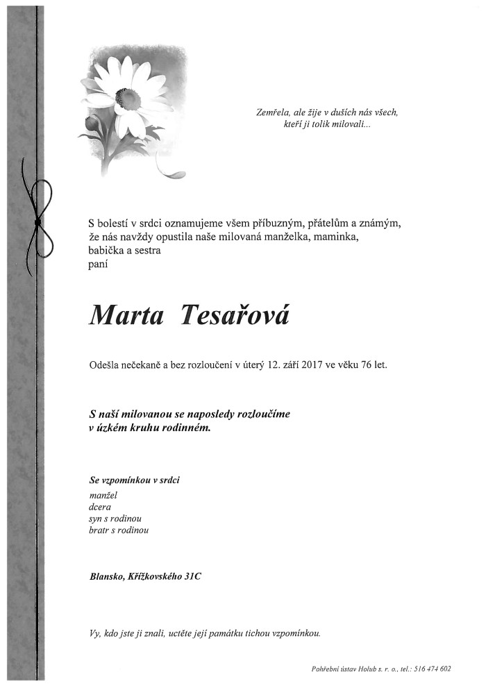 Marta Tesařová