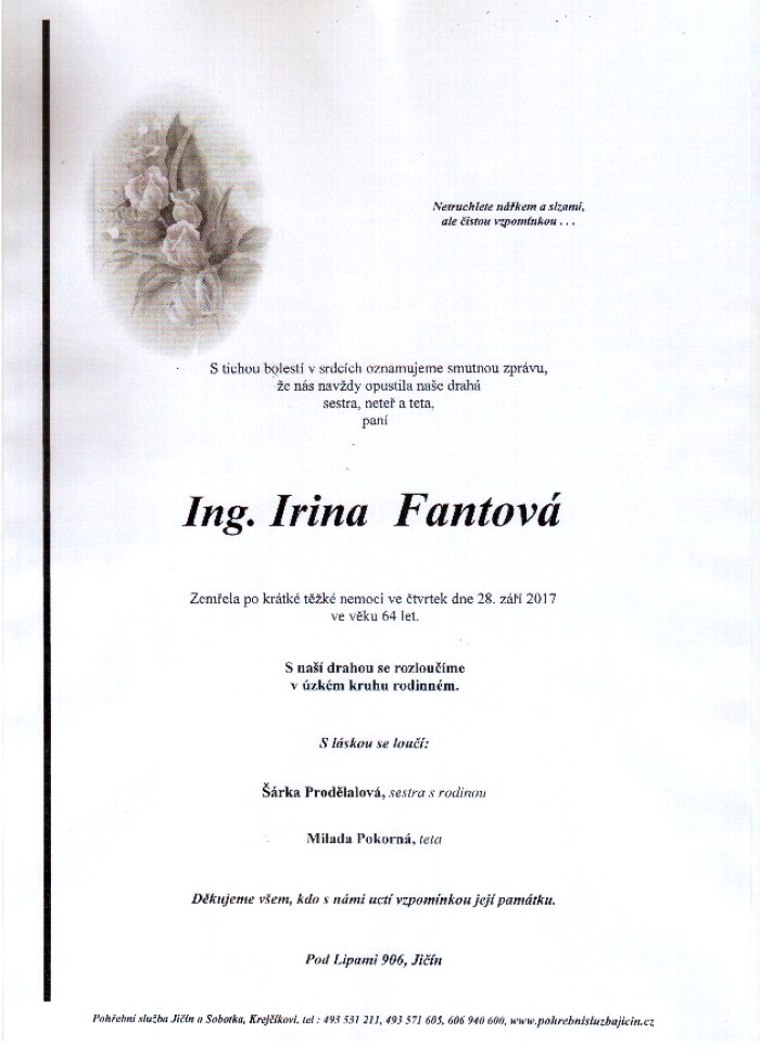 Ing. Irina Fantová