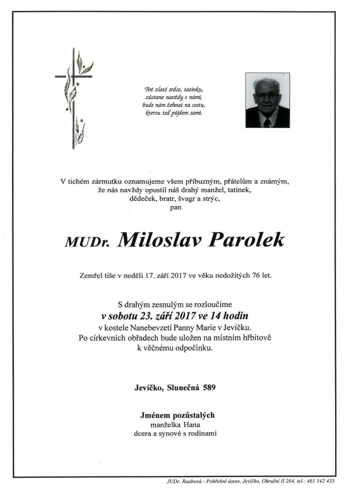 MUDr. Miloslav Parolek