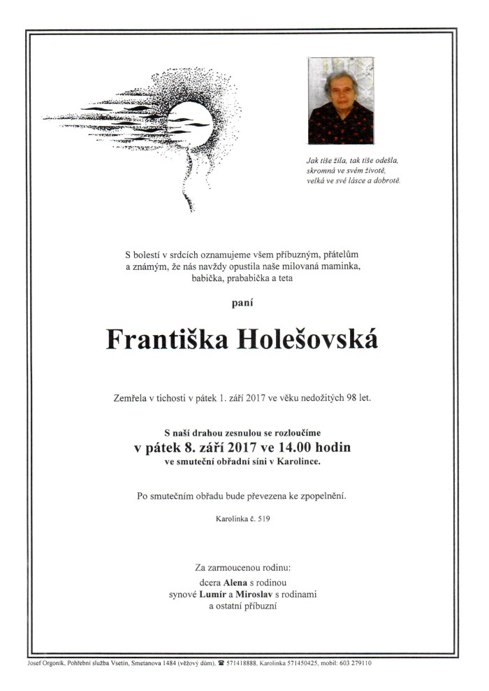 Františka Holešovská