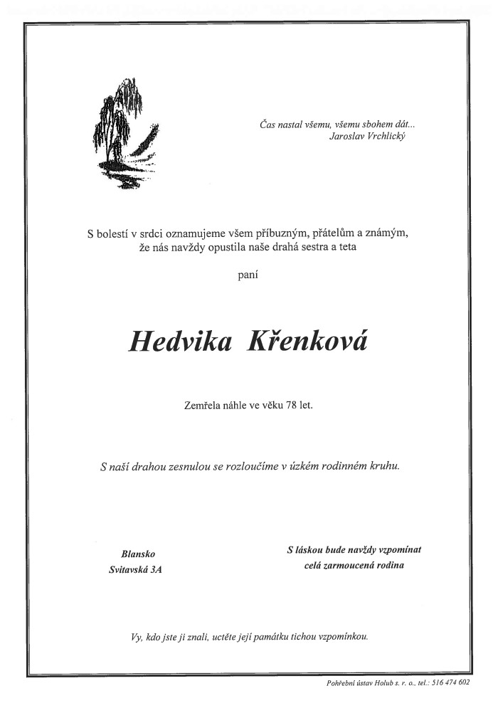 Hedvika Křenková