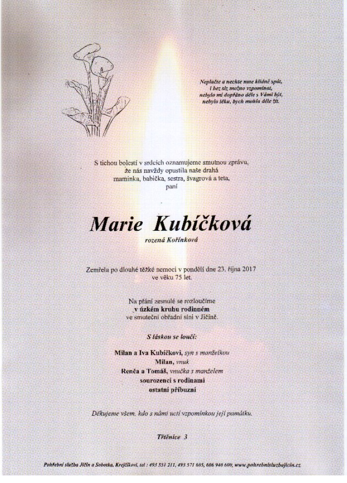 Marie Kubíčková