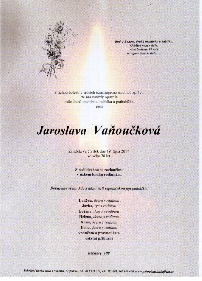 Jaroslava Vaňoučková