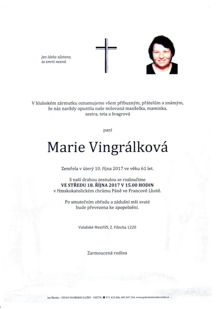 Marie Vingrálková
