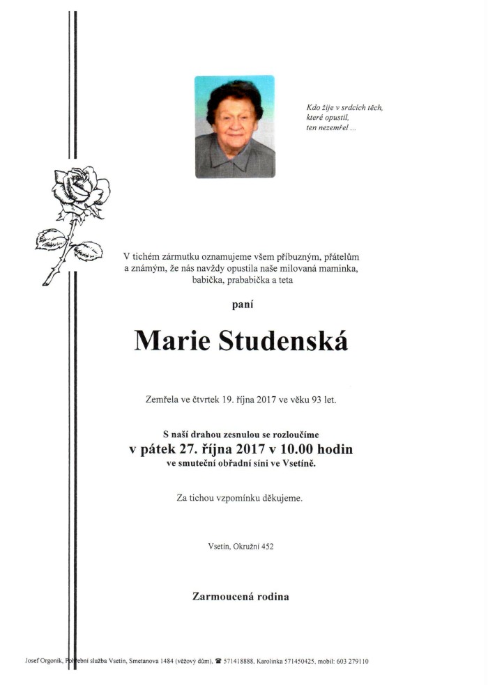 Marie Studenská