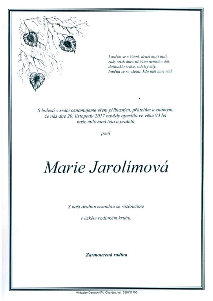 Marie Jarolímová