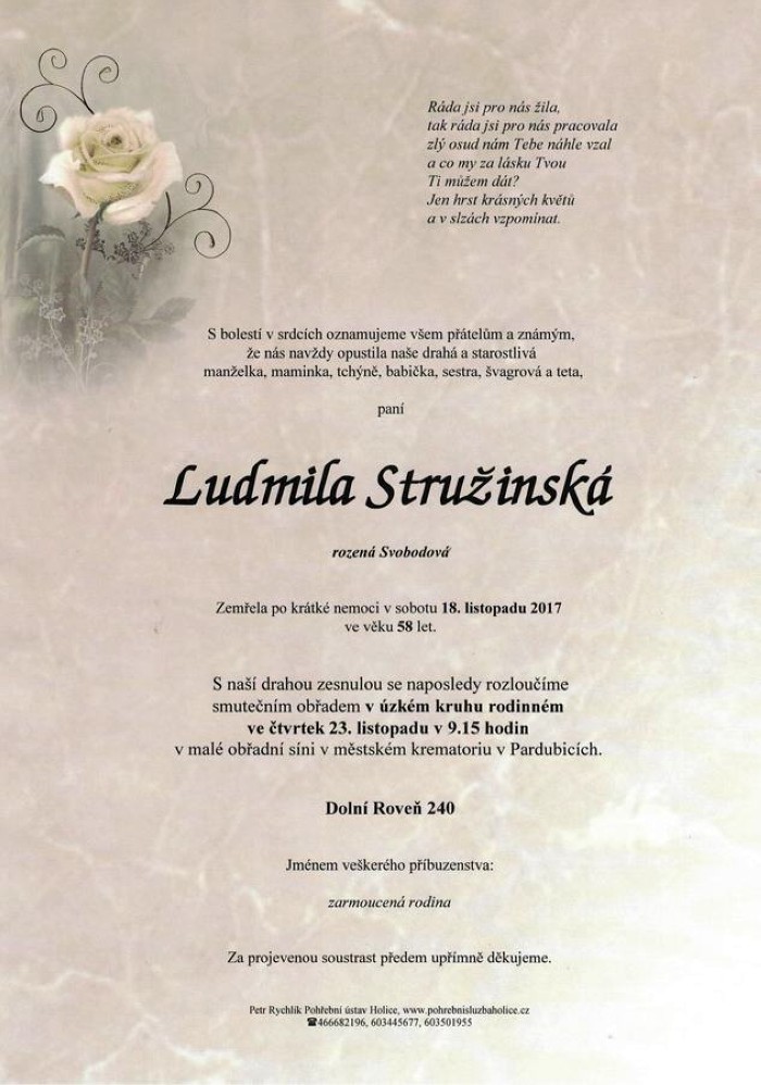 Ludmila Stružinská