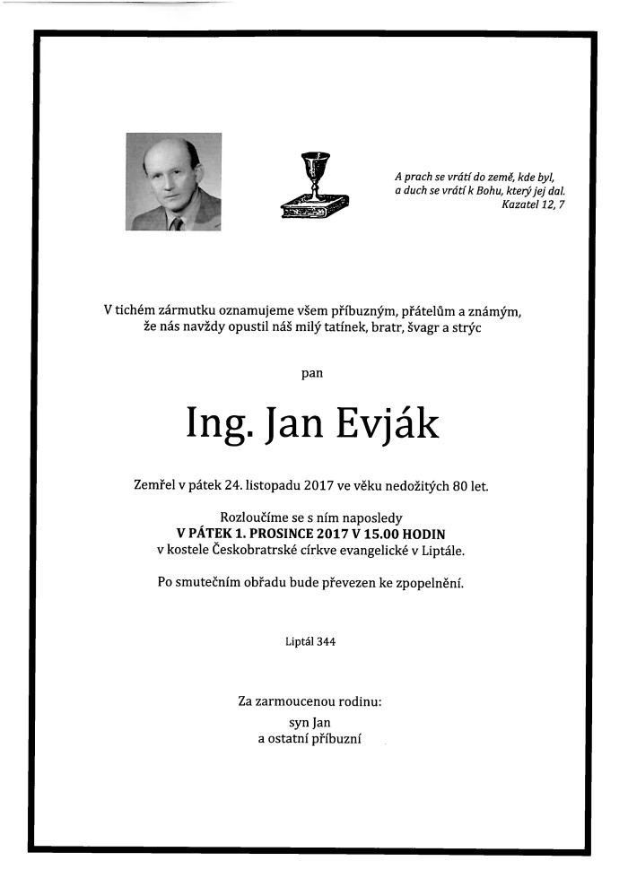 Ing. Jan Evják