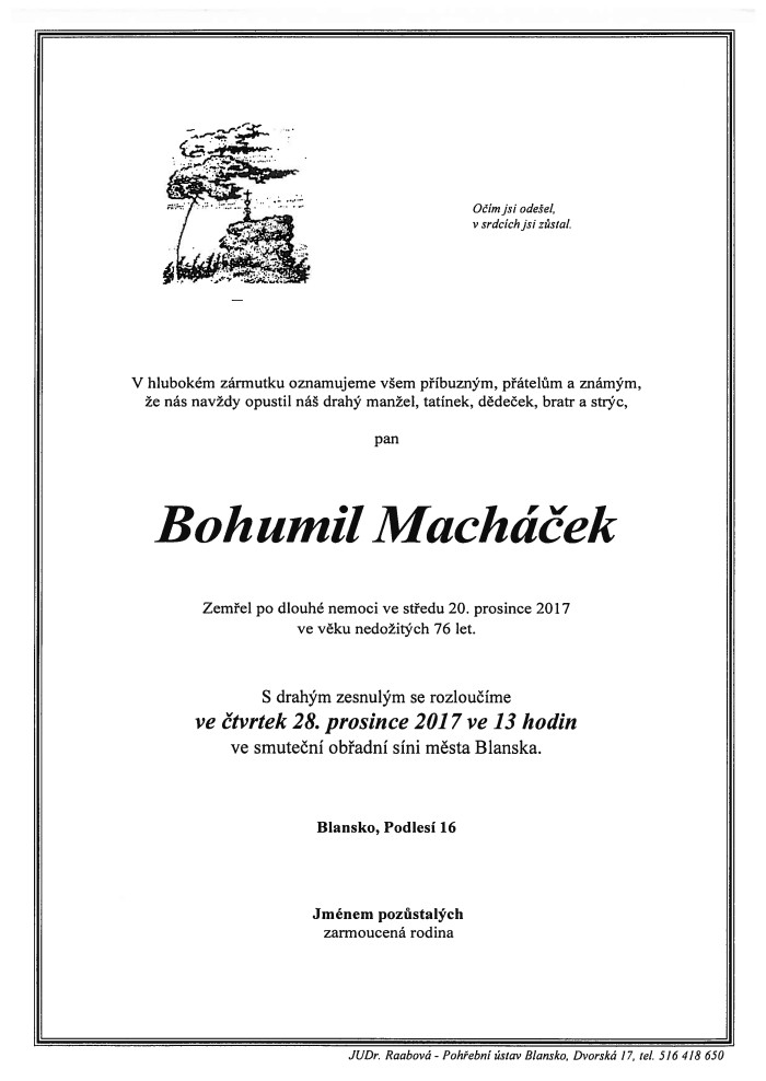 Bohumil Macháček