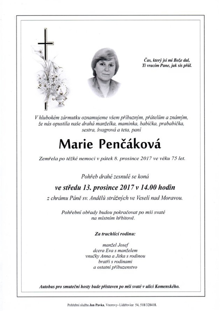 Marie Penčáková