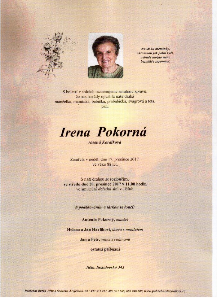 Irena Pokorná