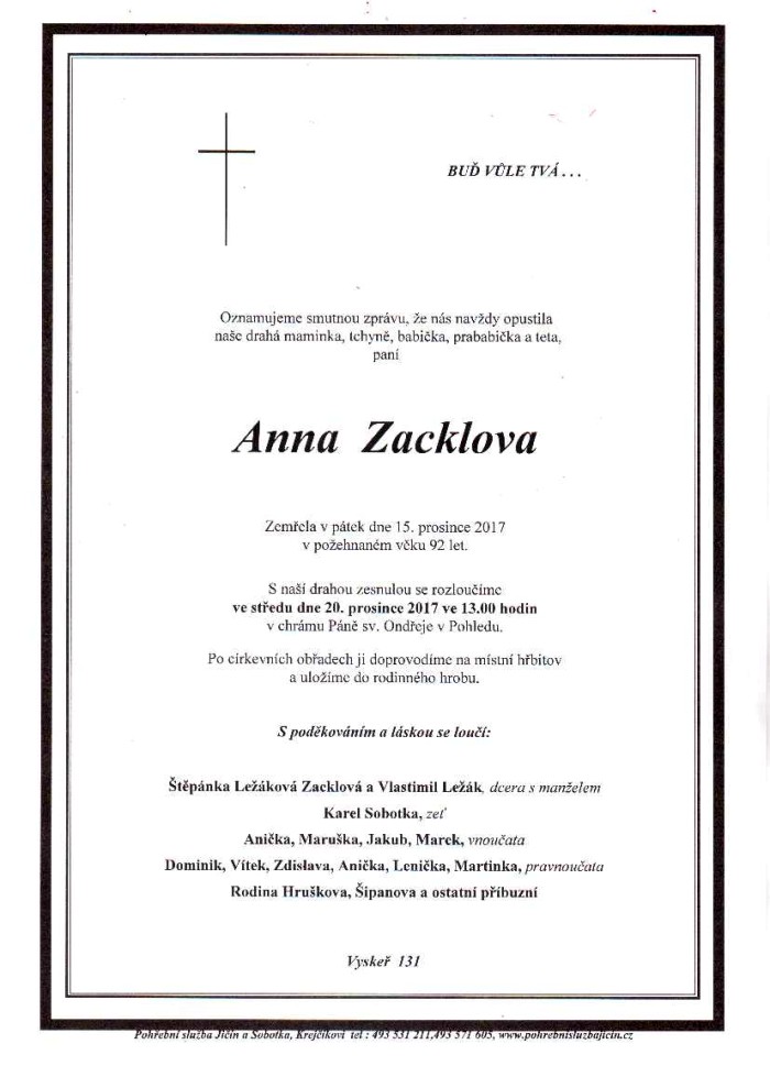 Anna Zacklova