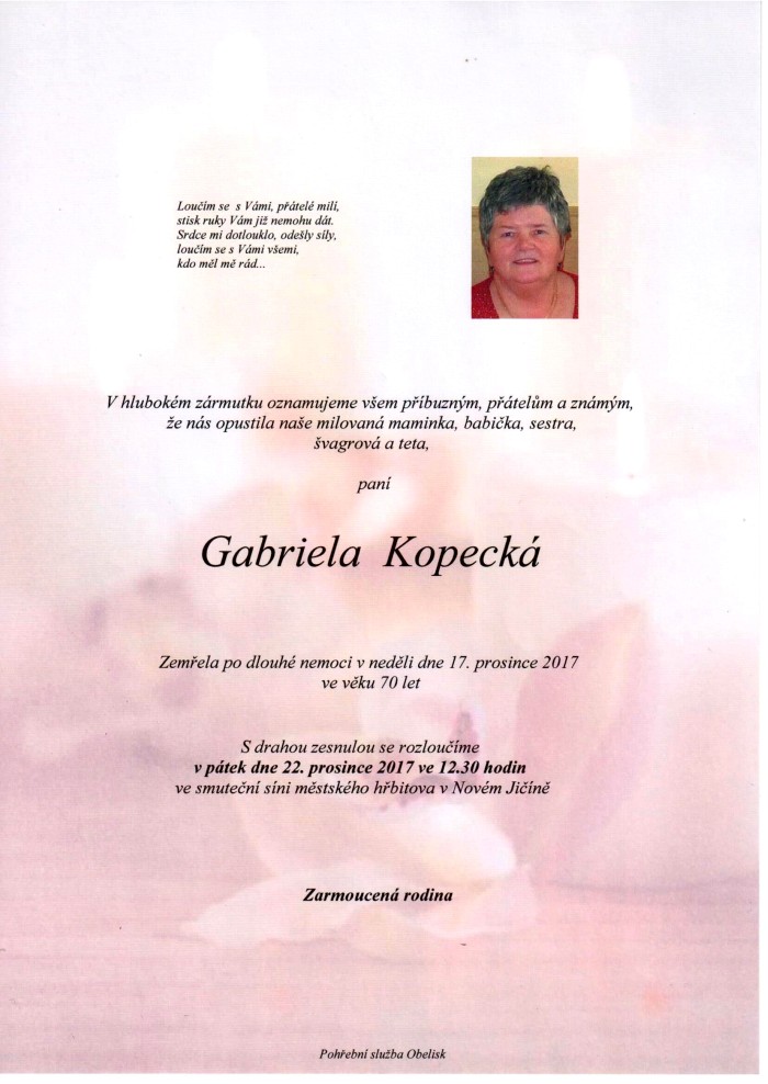 Gabriela Kopecká
