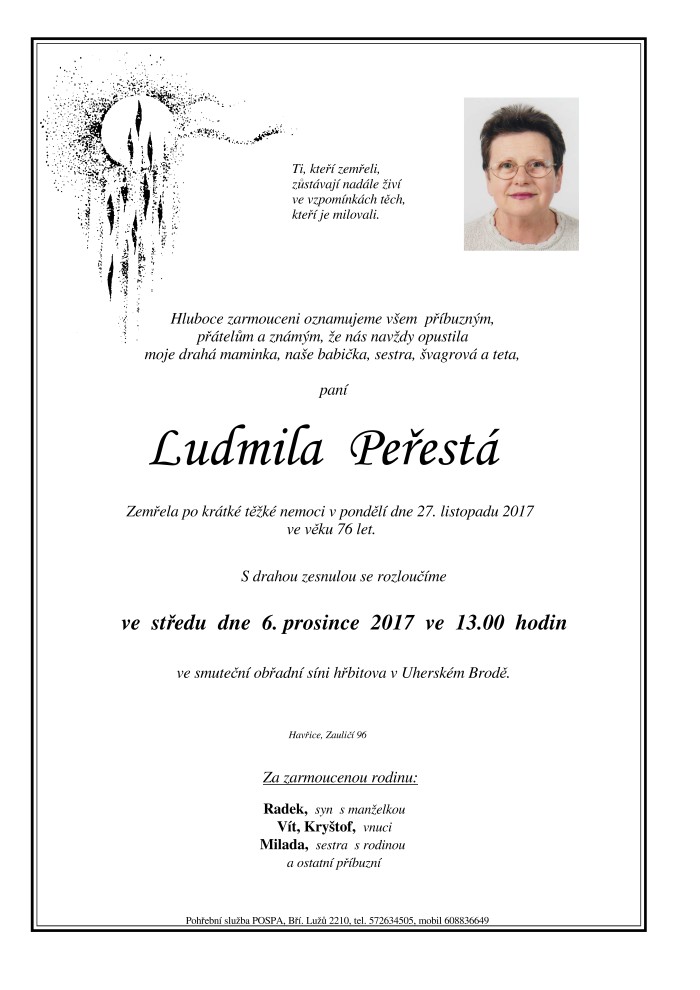 Ludmila Peřestá