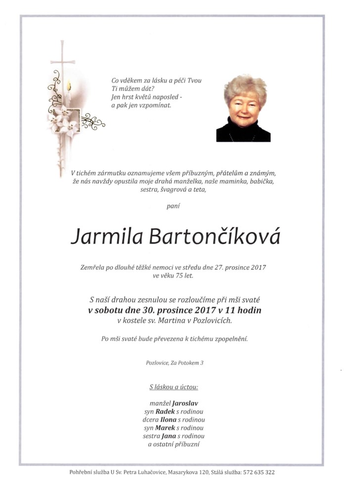 Jarmila Bartončíková